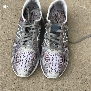 New balance snake print shoes